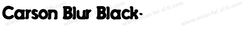 Carson Blur Black字体转换